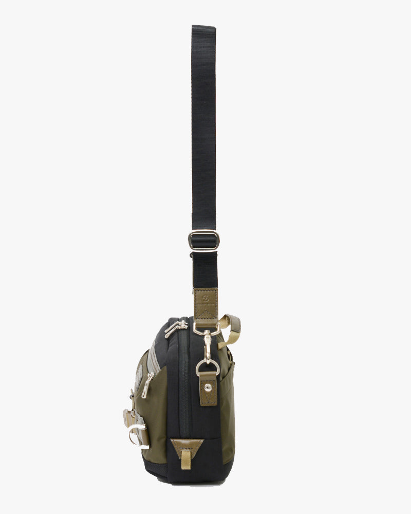 Master-Piece Potential 2-Way Mini Shoulder Bag - Olive / Black | Master-Piece Bags | JEANSTORE