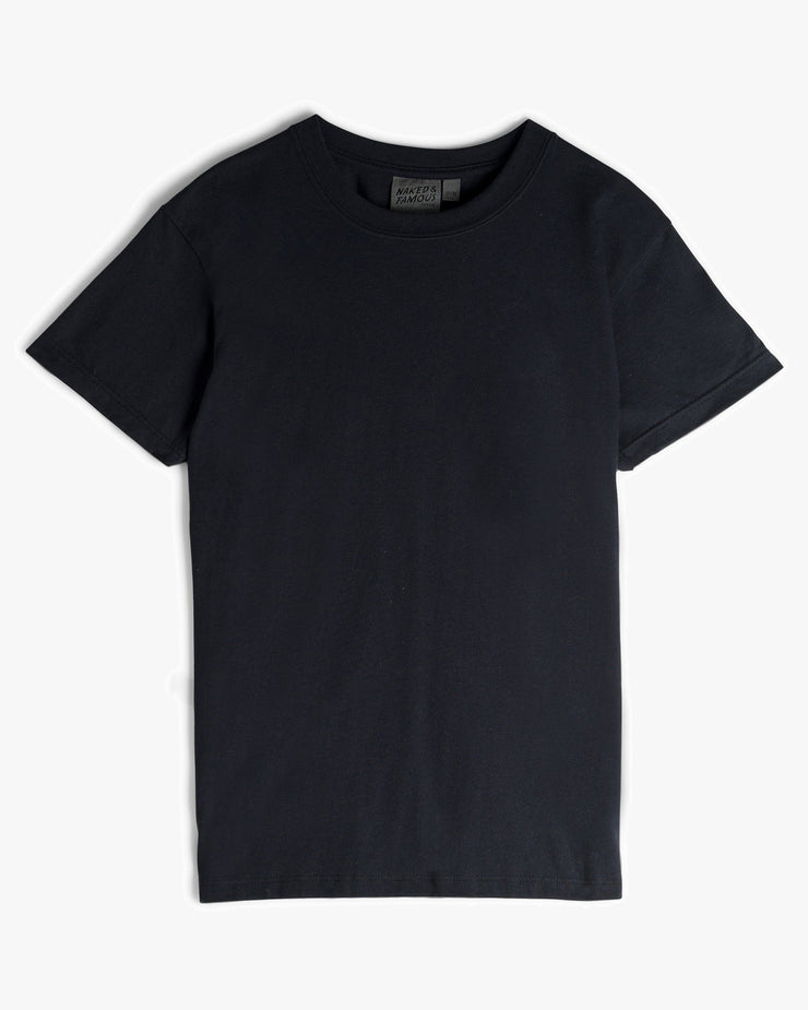 Naked & Famous Denim Circular Knit Tee - Black