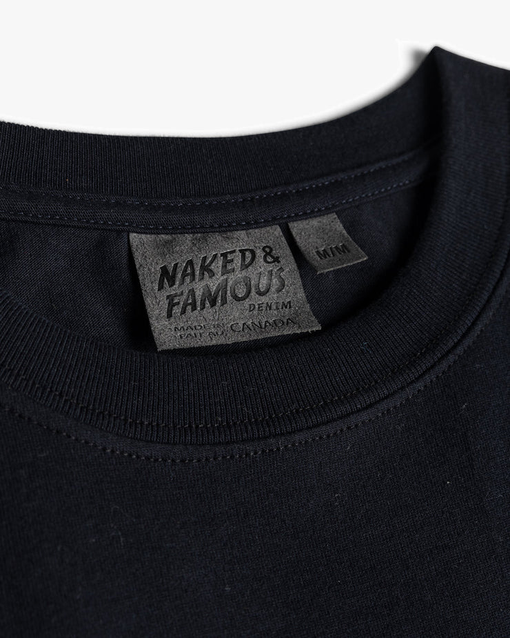 Naked & Famous Denim Circular Knit Tee - Black