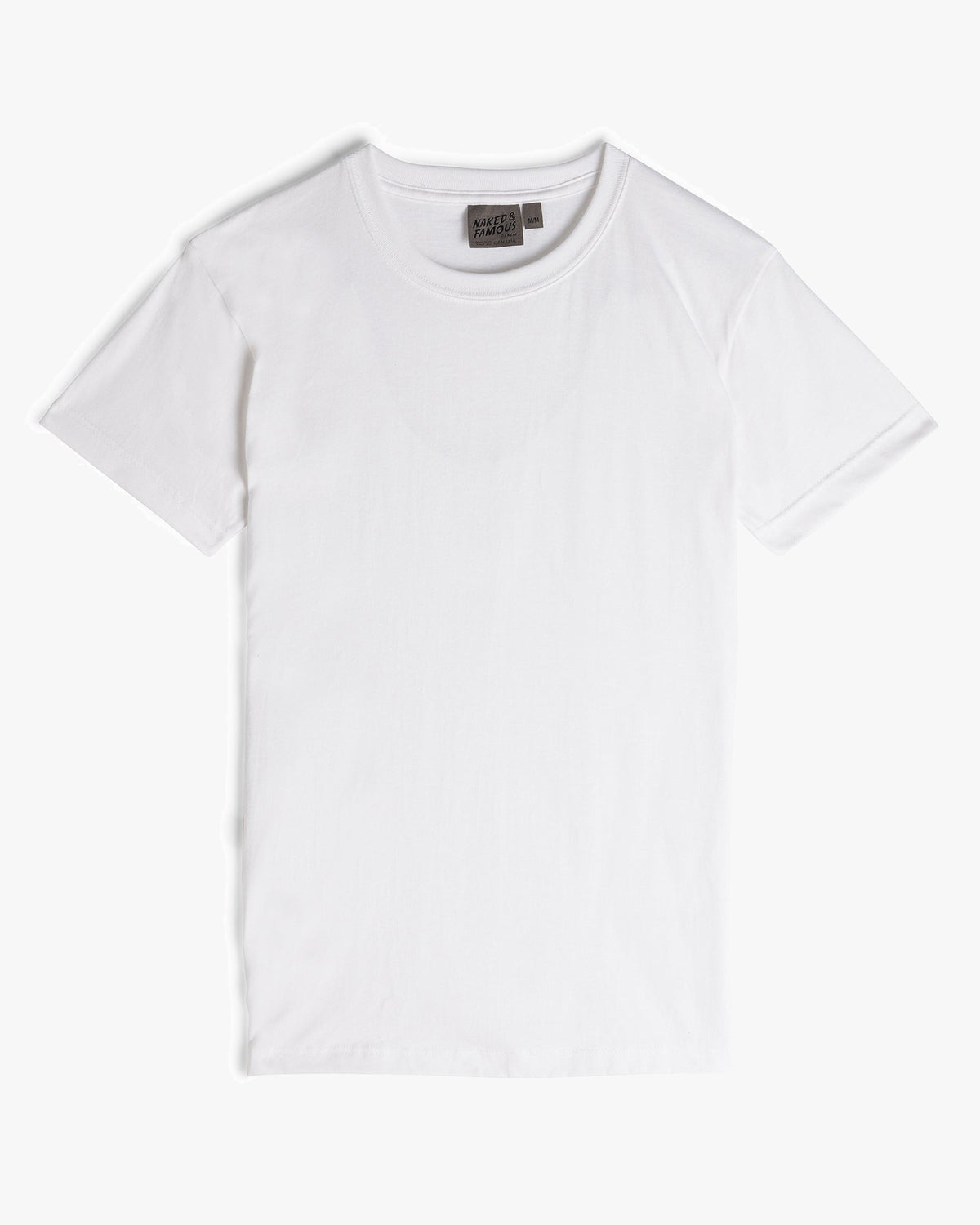 Naked & Famous Denim Circular Knit Tee - White | Naked & Famous Denim T Shirts | JEANSTORE