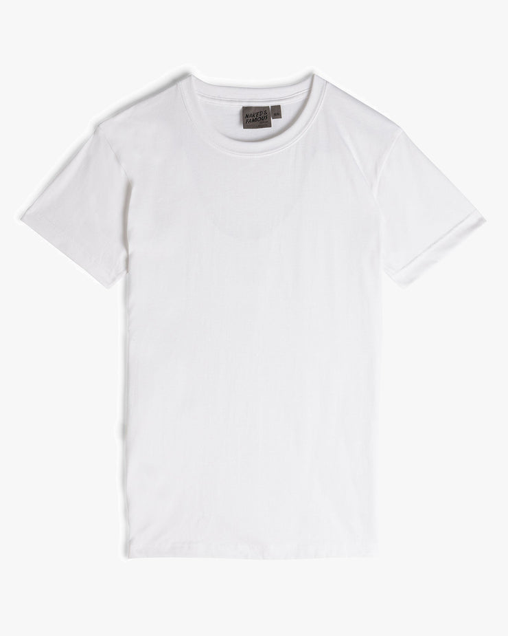 Naked & Famous Denim Circular Knit Tee - White