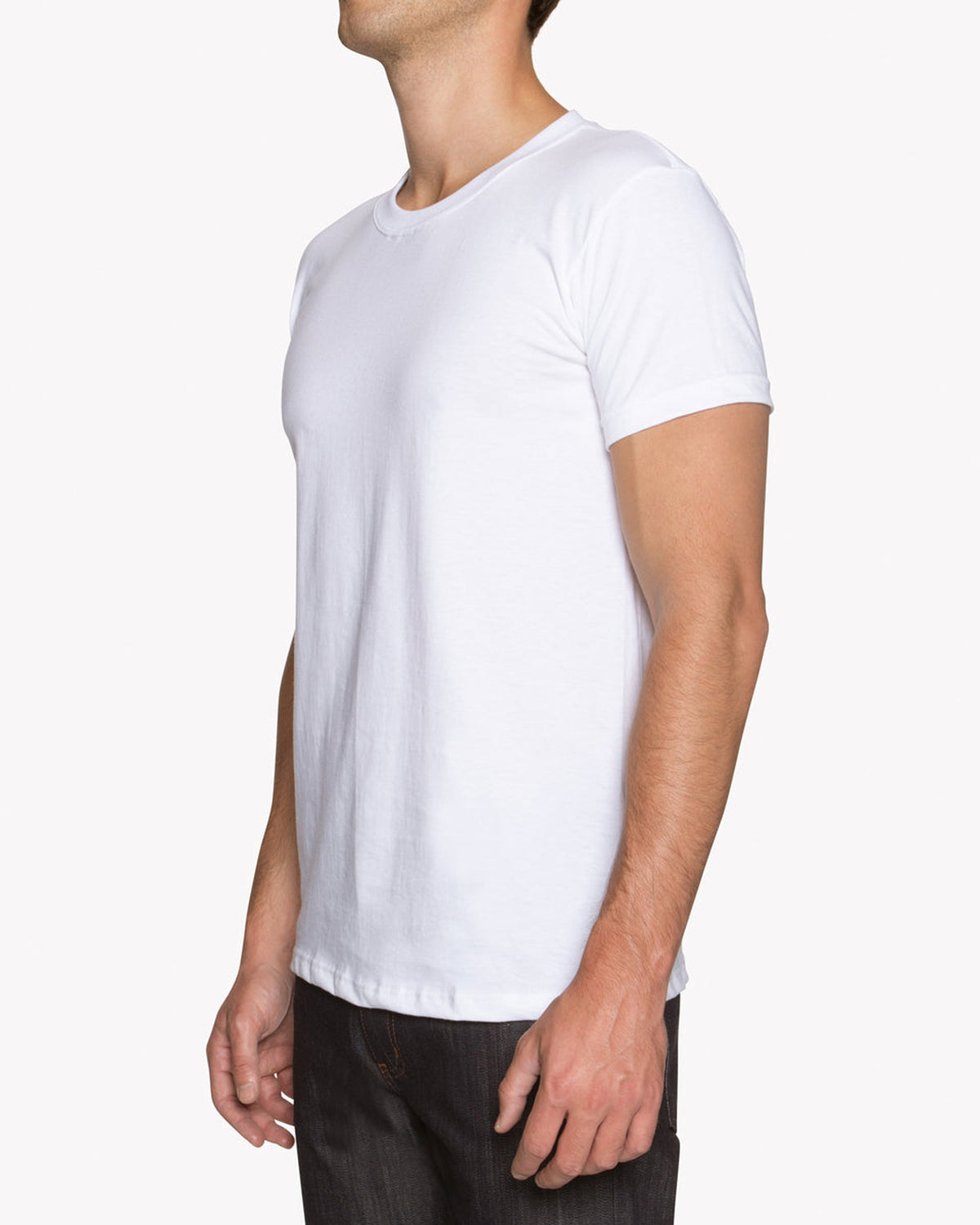 Naked & Famous Denim Circular Knit Tee - White | Naked & Famous Denim T Shirts | JEANSTORE