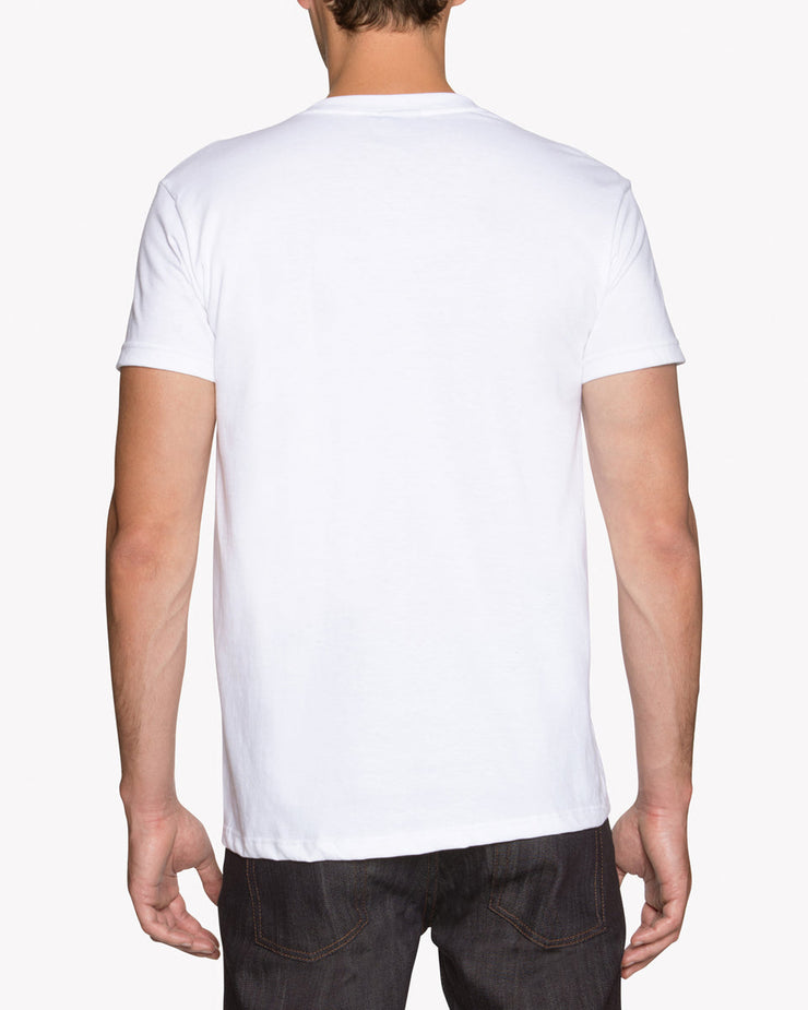 Naked & Famous Denim Circular Knit Tee - White