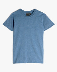Naked & Famous Denim Circular Knit Tee - Heather Blue | Naked & Famous Denim T Shirts | JEANSTORE