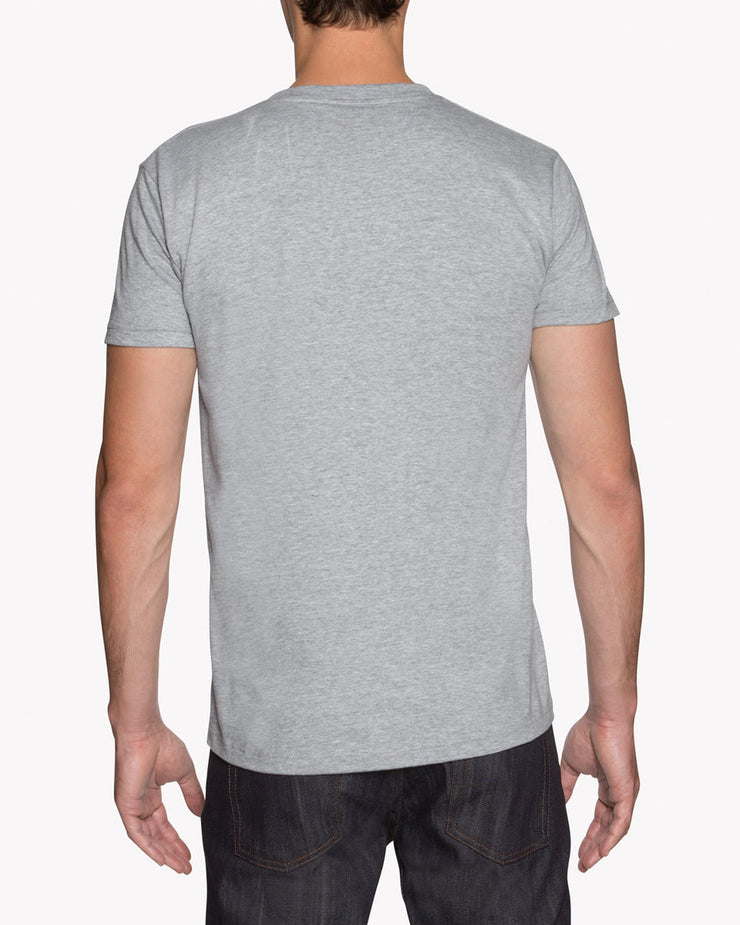 Naked & Famous Denim Circular Knit Tee - Heather Grey