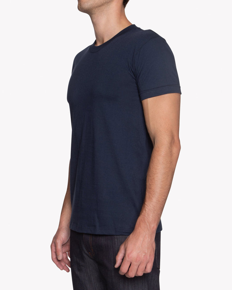 Naked & Famous Denim Circular Knit Tee - Solid Navy