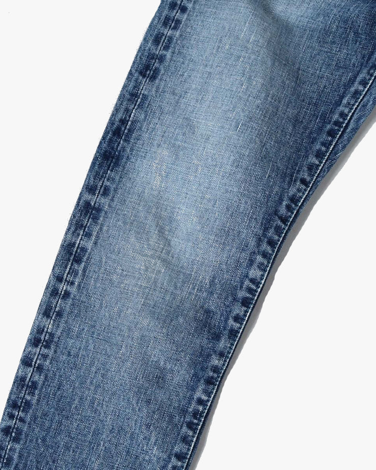 Japan Blue J501 14.8oz US Cotton Loose Straight Selvedge Mens Jeans - Light Indigo