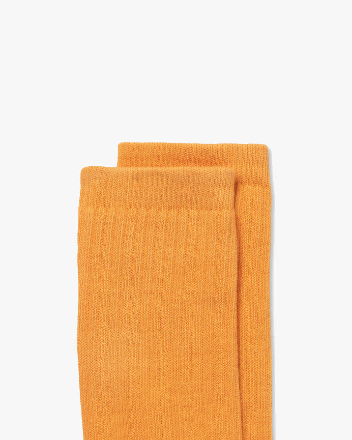 Hemen Biarritz HMN04 Organic Cotton Rib Sport Socks - Amber