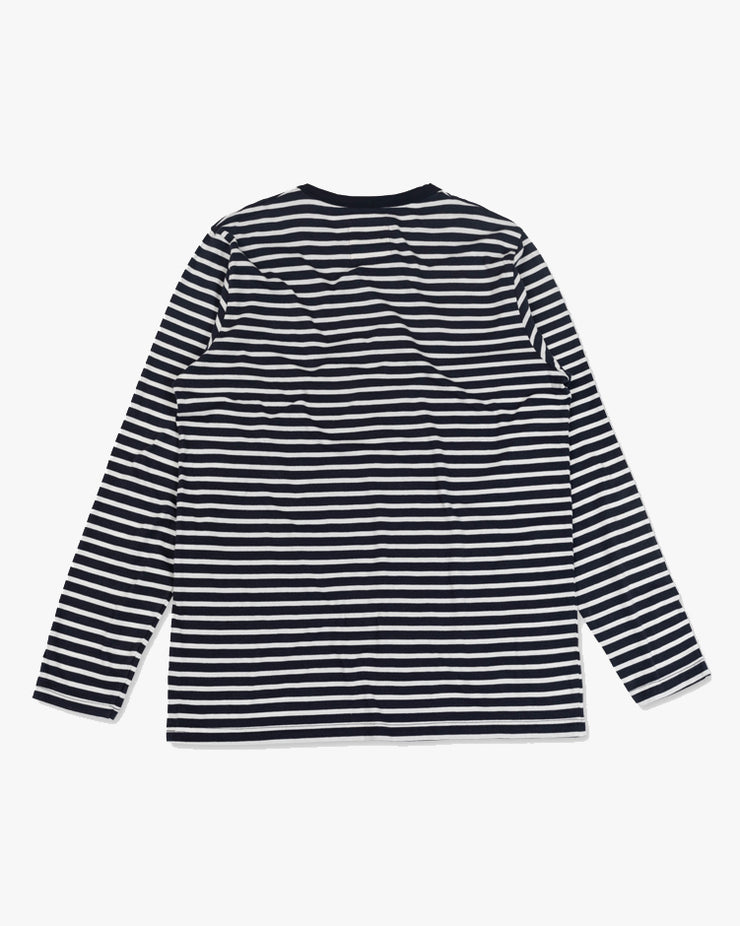 Hemen Biarritz Joritz Breton Stripe L/S Tee - Deep Marine / Natural | Hemen Biarritz T Shirts | JEANSTORE