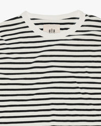 Hemen Biarritz Joritz Breton Stripe L/S Tee - Natural / Marine | Hemen Biarritz T Shirts | JEANSTORE