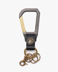 Master-Piece Carabiner Keyring - Black | Master-Piece Wallets & Key Fobs | JEANSTORE
