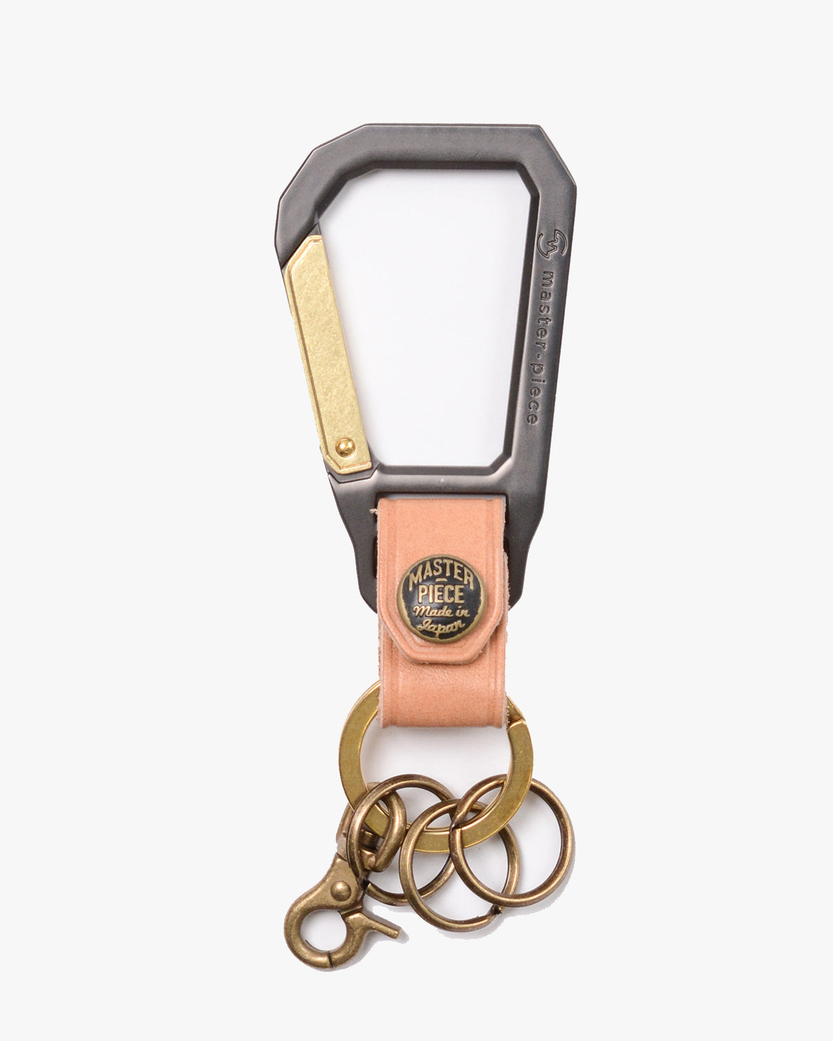 Master-Piece Carabiner Keyring - Beige | Master-Piece Wallets & Key Fobs | JEANSTORE
