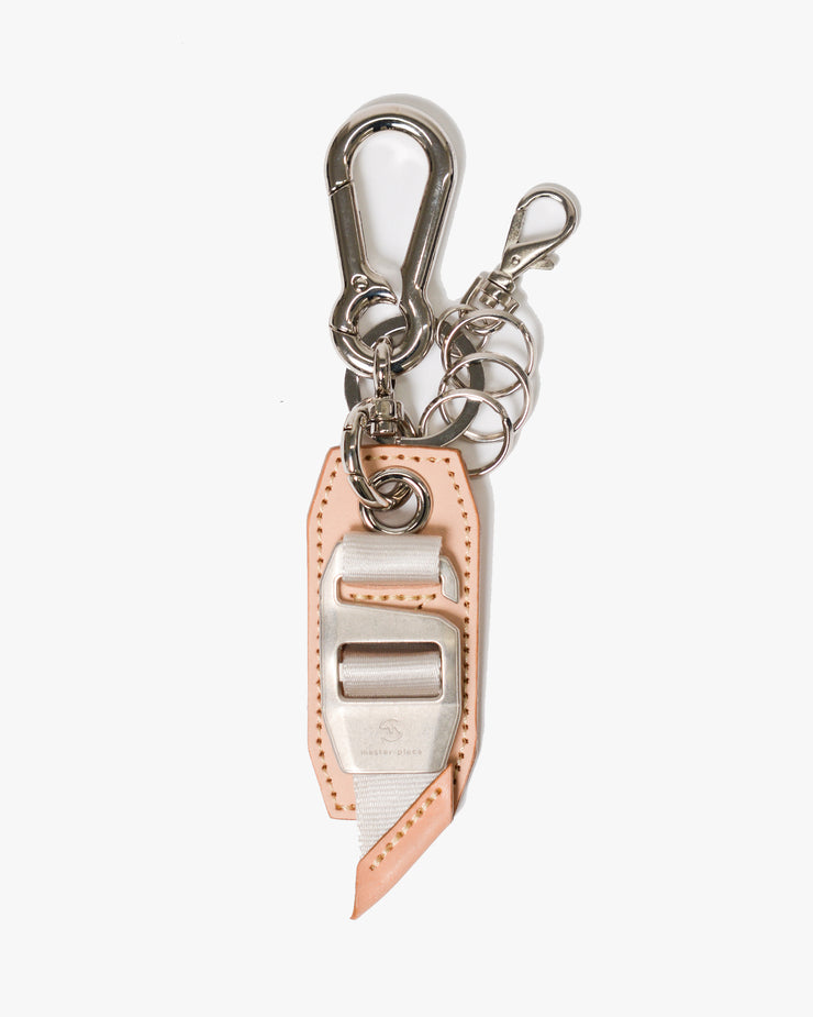 Master-Piece Hook Buckle Keyring - Beige