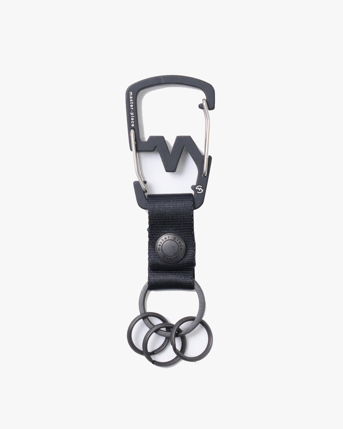 Master-Piece M-Carabiner Keyring - Black | Master-Piece Wallets & Key Fobs | JEANSTORE