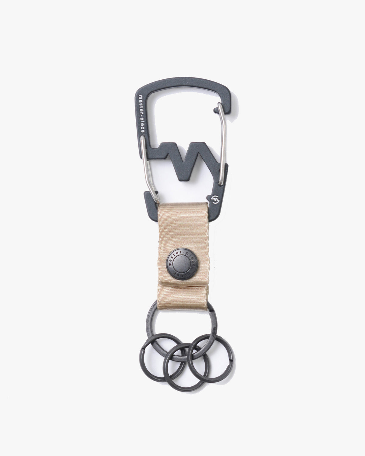 Master-Piece M-Carabiner Keyring - Beige | Master-Piece Wallets & Key Fobs | JEANSTORE