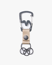 Master-Piece M-Carabiner Keyring - Beige | Master-Piece Wallets & Key Fobs | JEANSTORE