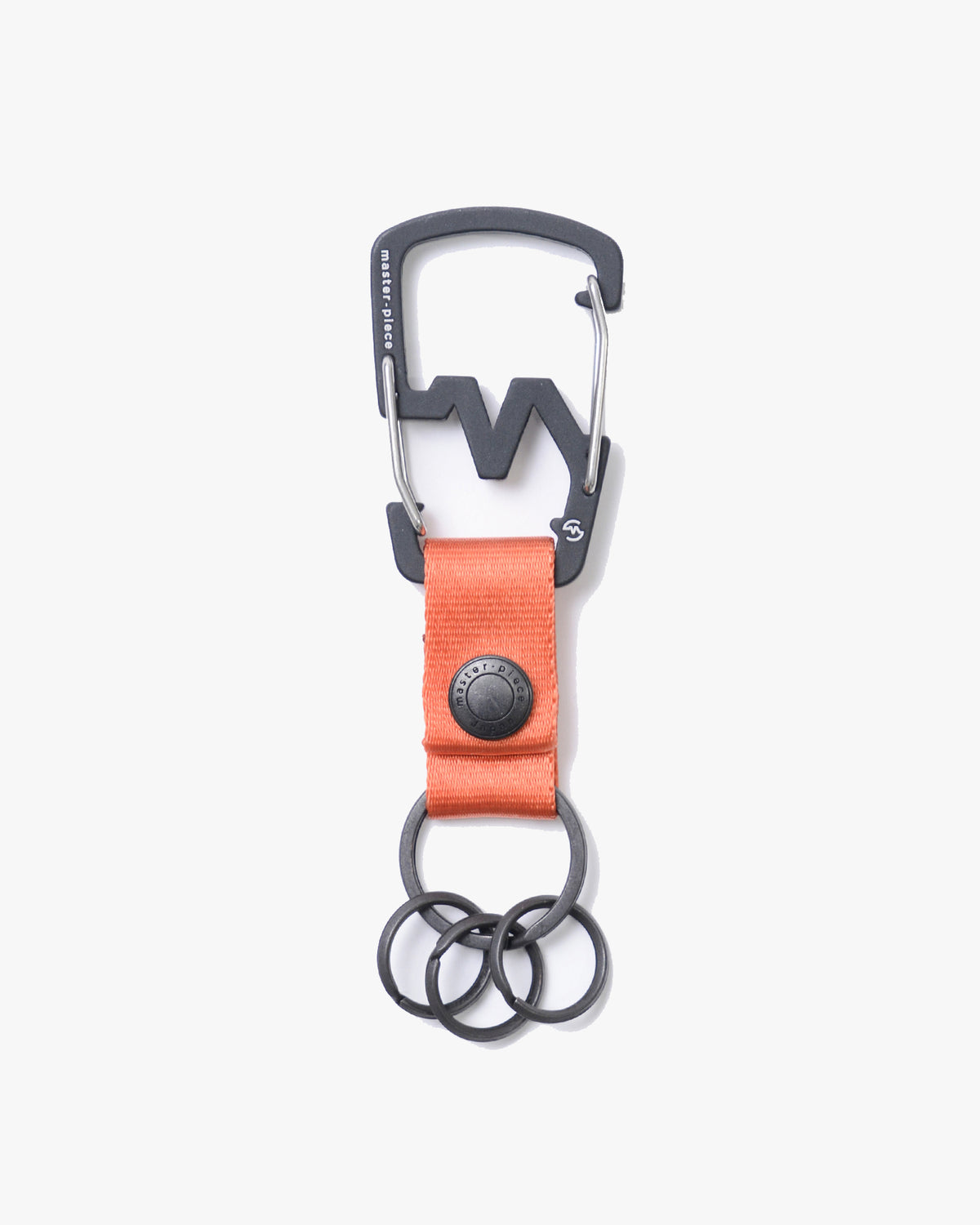 Master-Piece M-Carabiner Keyring - Orange | Master-Piece Wallets & Key Fobs | JEANSTORE