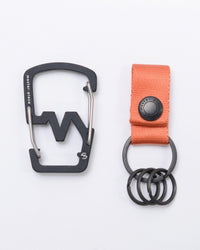 Master-Piece M-Carabiner Keyring - Orange | Master-Piece Wallets & Key Fobs | JEANSTORE