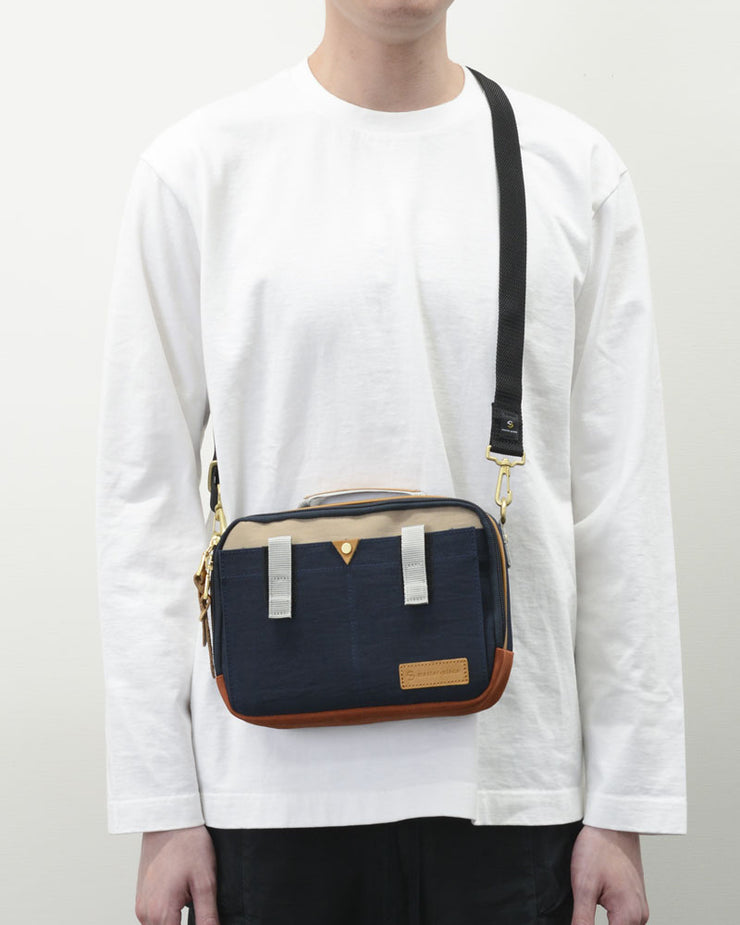 Master-Piece Link Shoulder Bag - Navy / Black