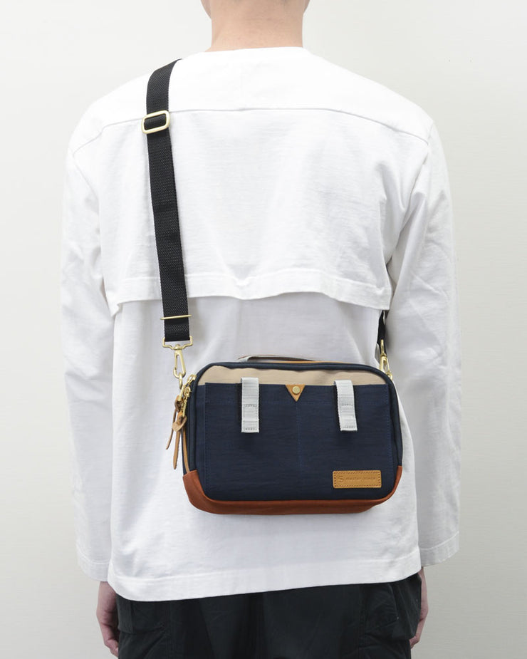 Master-Piece Link Shoulder Bag - Navy / Black