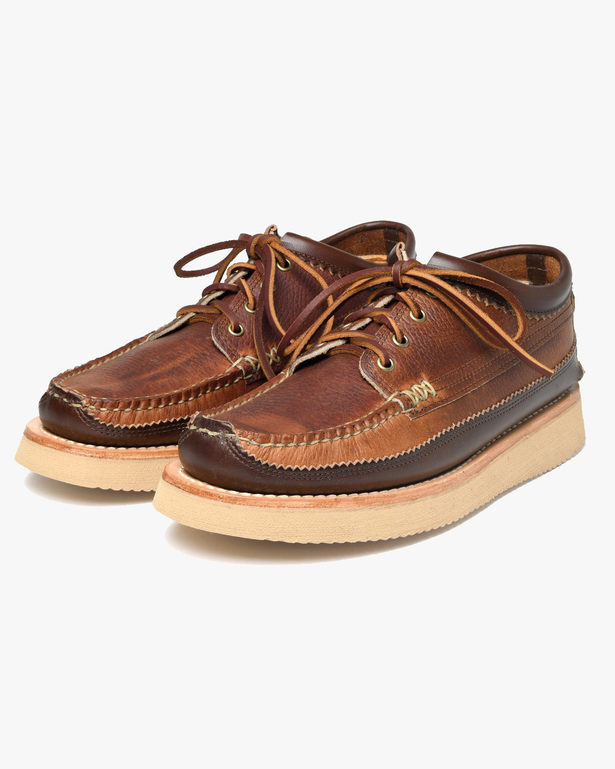 Yuketen Maine Guide Ox DB Shoe w/ 2021 Sole - CP Brown / G Brown | Yuketen Shoes | JEANSTORE