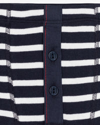 Hemen Biarritz Albar Breton Stripe Boxer Brief - Deep Marine / Natural | Hemen Biarritz Underwear | JEANSTORE