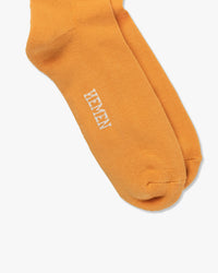 Hemen Biarritz HMN04 Organic Cotton Rib Sport Socks - Amber | Hemen Biarritz Socks | JEANSTORE