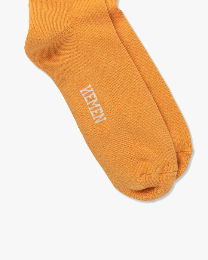 Hemen Biarritz HMN04 Organic Cotton Rib Sport Socks - Amber