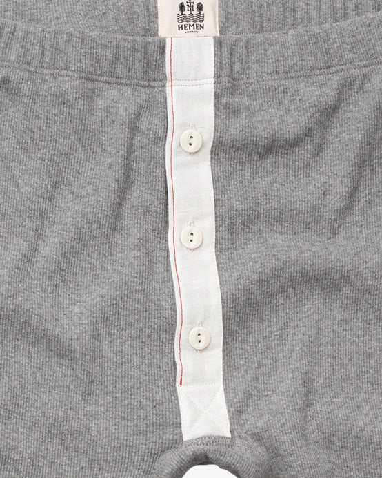 Hemen Biarritz Ikar Longjohns - Grey Heather | Hemen Biarritz Underwear | JEANSTORE