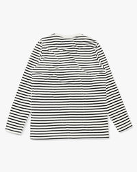 Hemen Biarritz Joritz Breton Stripe L/S Tee - Natural / Marine | Hemen Biarritz T Shirts | JEANSTORE