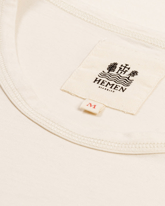 Hemen Biarritz Dani Tee - Stone | Hemen Biarritz T Shirts | JEANSTORE