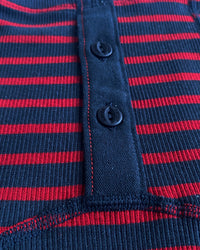 Hemen Biarritz Albar Breton Stripe Boxer Brief - Deep Marine / Red | Hemen Biarritz Underwear | JEANSTORE