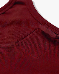 Hemen Biarritz Gari Ribbed Tank Top - Wine Red | Hemen Biarritz Underwear | JEANSTORE