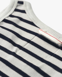 Hemen Biarritz Gari Breton Stripe Ribbed Tank Top - Natural / Marine | Hemen Biarritz Underwear | JEANSTORE