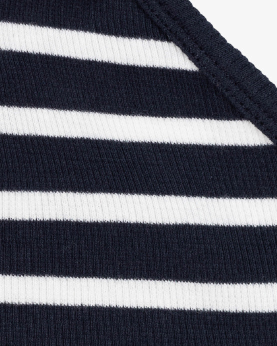 Hemen Biarritz Gari Breton Stripe Ribbed Tank Top - Deep Marine / Natural | Hemen Biarritz Underwear | JEANSTORE