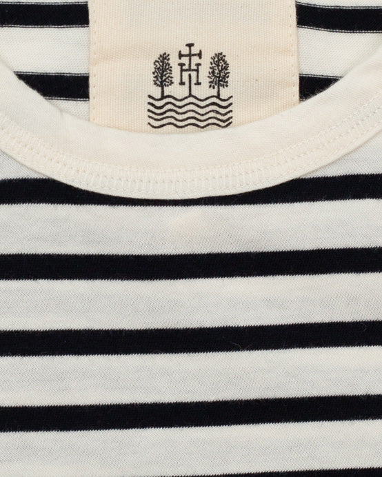Hemen Biarritz Dani Breton Stripe Tee - Natural / Marine | Hemen Biarritz T Shirts | JEANSTORE