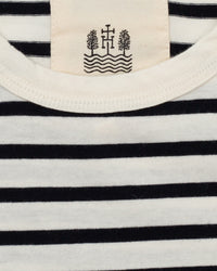 Hemen Biarritz Dani Breton Stripe Tee - Natural / Marine | Hemen Biarritz T Shirts | JEANSTORE