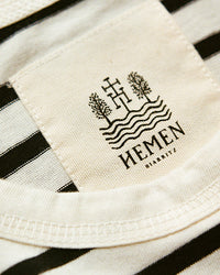 Hemen Biarritz Joritz Breton Stripe L/S Tee - Natural / Marine | Hemen Biarritz T Shirts | JEANSTORE