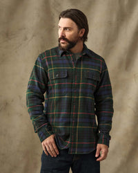 Filson Vintage Flannel Work Shirt - Green / Navy Plaid