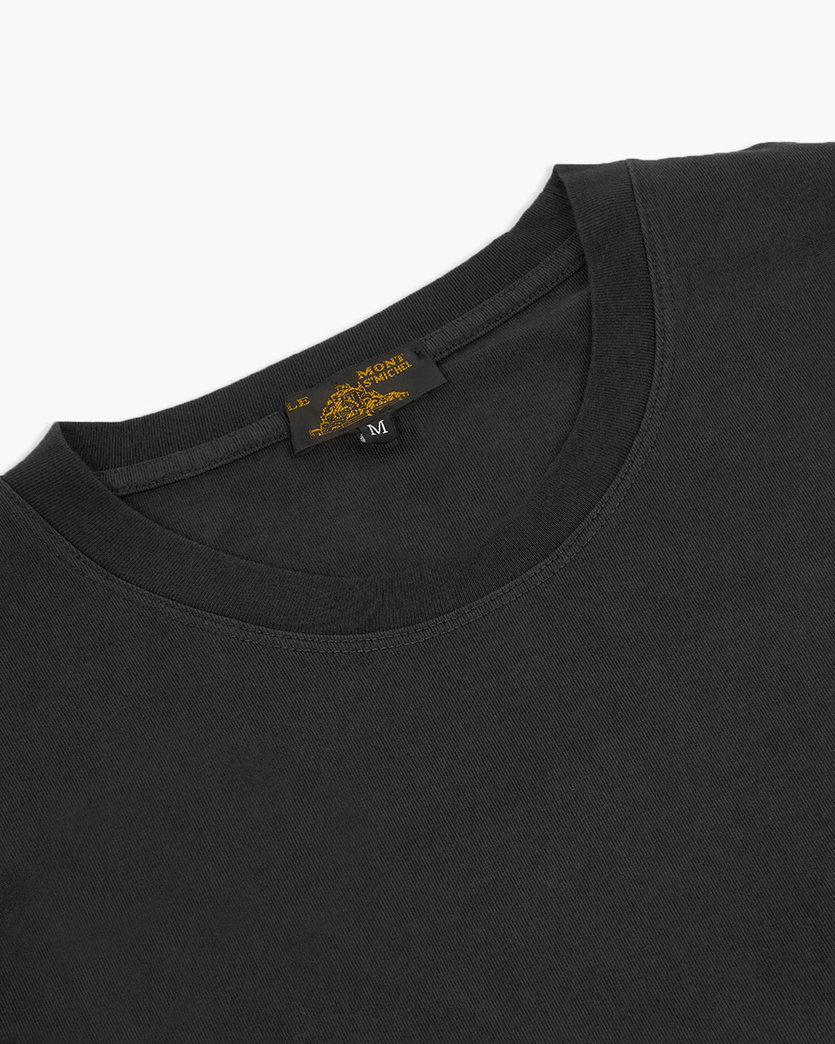 Le Mont St Michel Tobin Circular Knit Tee - Black | Le Mont St Michel T Shirts | JEANSTORE