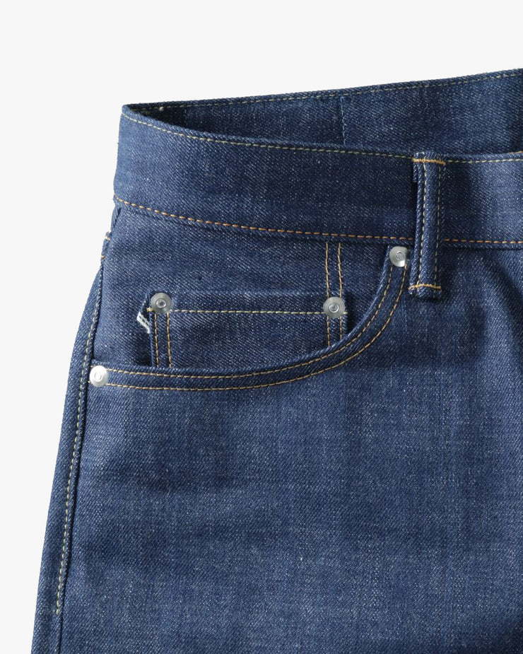 Momotaro 0605-AI 'Aizome' 13.5oz Natural Tapered Selvedge Jeans - Hand Dyed Natural Indigo