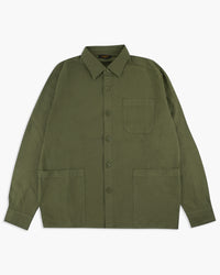 Le Mont St Michel Coban Seersucker Overshirt - Khaki | Le Mont St Michel Shirts | JEANSTORE