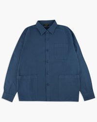 Le Mont St Michel Coban Seersucker Overshirt - Navy | Le Mont St Michel Shirts | JEANSTORE