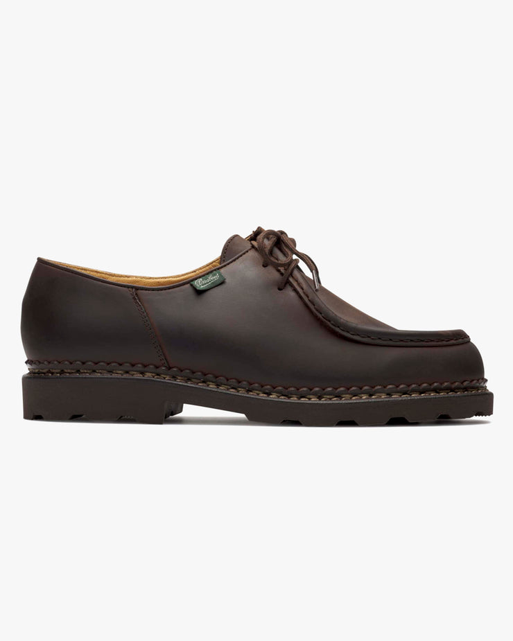 Paraboot Michael Piped Seam Derby Shoe - Nubuck Gringo / Marche Marron | Paraboot Shoes | JEANSTORE