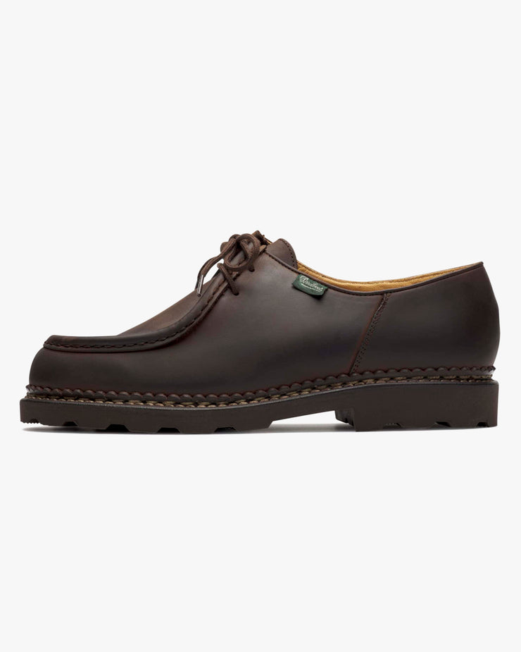 Paraboot Michael Piped Seam Derby Shoe - Nubuck Gringo / Marche Marron | Paraboot Shoes | JEANSTORE