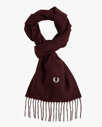 Fred Perry Lambswool Scarf - Oxblood | Fred Perry Scarves | JEANSTORE