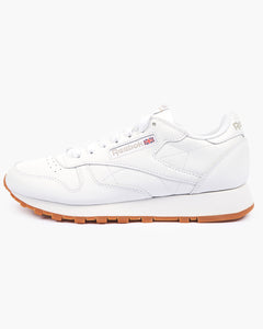 Classic Leather Shoes in Cloud White / Cloud White / Cloud White