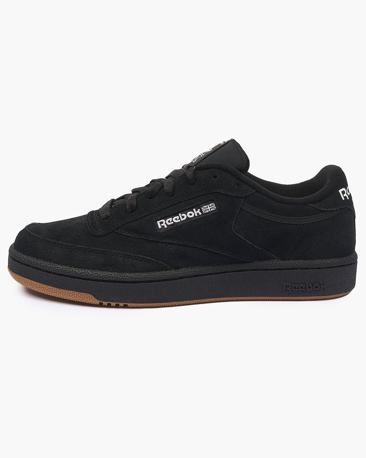 Reebok Classic Club C 85 Suede - Core Black / Cloud White | Reebok Classic Trainers | JEANSTORE