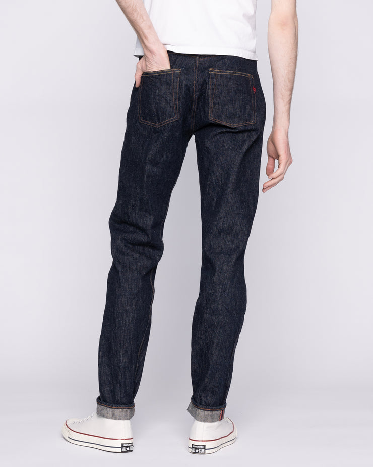 Naked & Famous Denim Easy Guy Relaxed Tapered Mens Jeans - MIJ12 Aomidori Selvedge