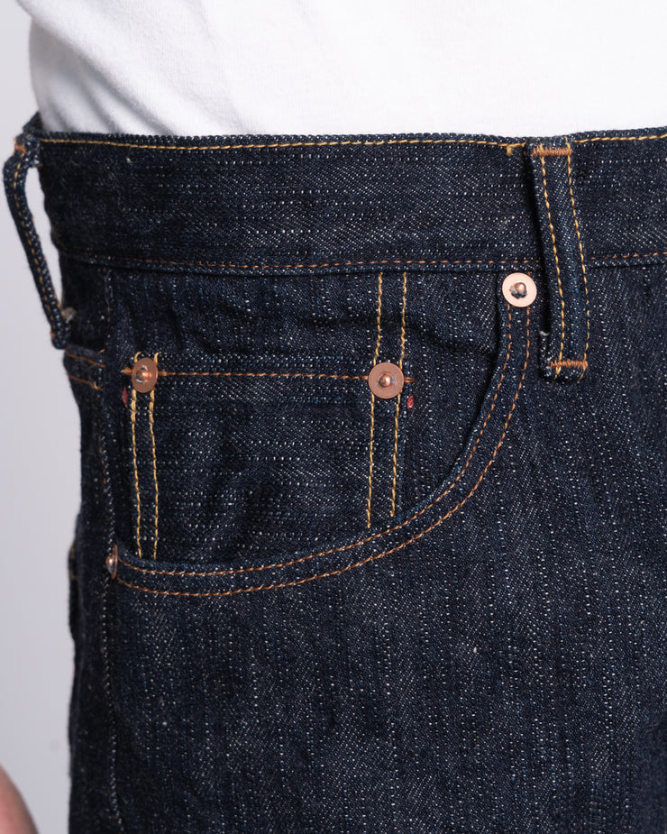 Naked & Famous Denim Easy Guy Relaxed Tapered Mens Jeans - MIJ12 Aomidori Selvedge